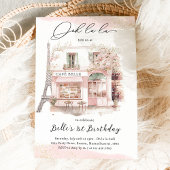 Geboortedag: Parisian Cafe Tea Kaart