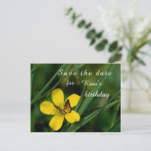 Geboortedag sparen het Briefkaart van de Datum (Staand voorkant)