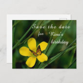 Geboortedag sparen het Briefkaart van de Datum (Voorkant / Achterkant)