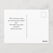 Geboortedag sparen het Briefkaart van de Datum (Achterkant)