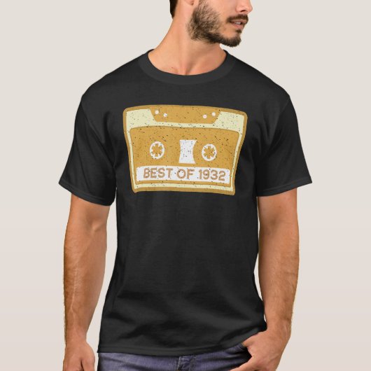 Geboortedag T Shirt 1932: 90e herfst. (Voorkant)