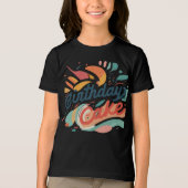 Geboortedag taart jeugd Tri-Blend shirt (Voorkant)