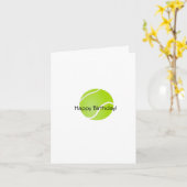 Geboortedag: Tennis Friend card Kaart (Gele Bloem)