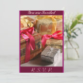 Geboortedag, uitnodiging tot Afstuderen (Staand voorkant)