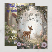 Geboortedag van het Bos van het Kleine Gevlekte He Bedankkaart (Voorkant / Achterkant)