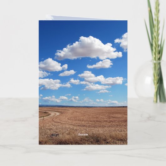 Geboortedag van het veld en de lucht Schriftdagen Kaart (Achterkant)