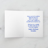 Geboortedag voor boys Creative Crayons Kaart (Binnen)