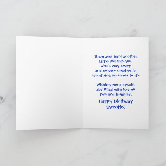 Geboortedag voor boys Creative Crayons Kaart (Binnen)