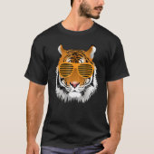 Geboortedag voor Jongen Cool Tiger Striped Animal  T-shirt (Voorkant)