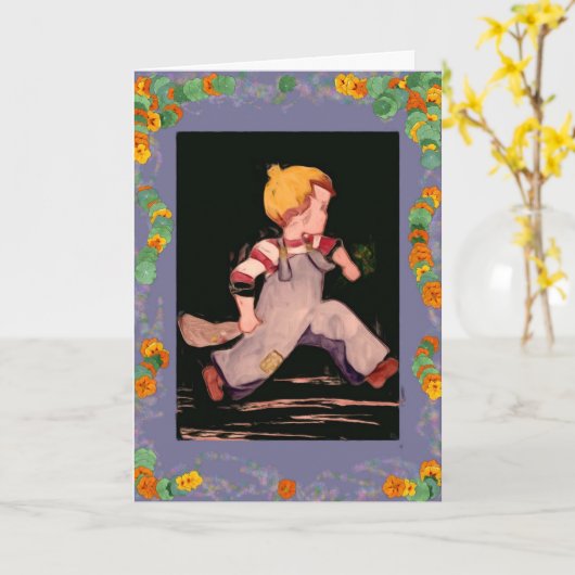 Geboortedag voor Jongen Kaart (Gele Bloem)