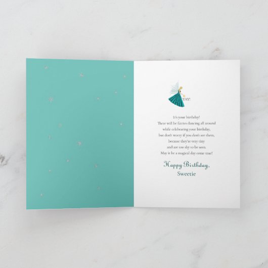 Geboortedag voor meisje 7 Verlichtingskaars voor m Kaart (Binnen)