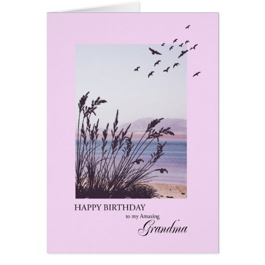 Geboortedag voor oma, zeegebied (Voorkant)