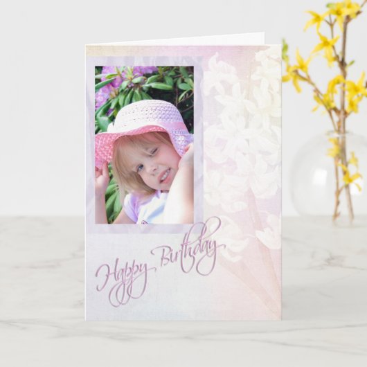 Geboortedag voor ouder worden kaart (Gele Bloem)