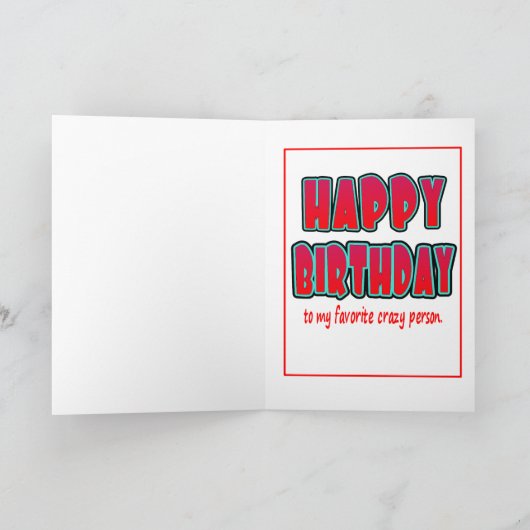 Geboortedag, vriendenkaart kaart (Binnen)