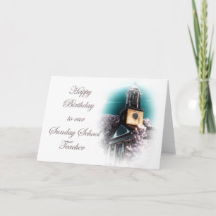 Geboortedag: Zondag leraar aan de zondagsschool Kaart