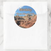 Geboortedatum: 115-15 ronde sticker (Tas)