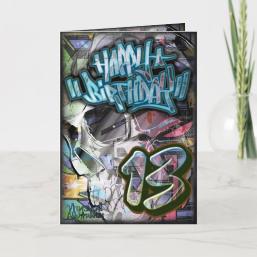 Geboortedatum 13 kaart (Voorkant)