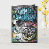 Geboortedatum 13 kaart (Gele Bloem)