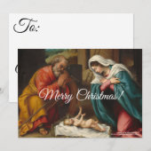 Geboortedatum 1523b | Blue Beach Song™ Holiday Kaa Feestdagenkaart (Voorkant / Achterkant)