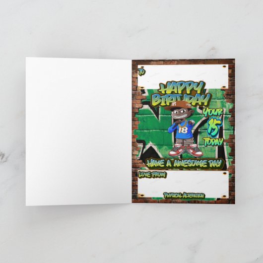 Geboortedatum 15 kaart (Binnen)