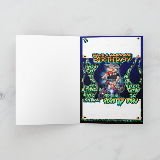 Geboortedatum 17 kaart (Binnen)