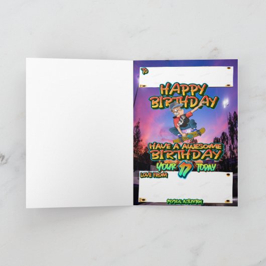 Geboortedatum 17 kaart (Binnen)