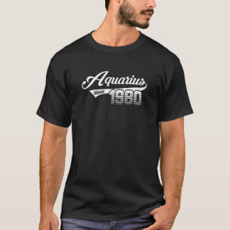 Geboortedatum 1980 - Aquarius sinds 1980 T-shirt