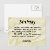 Geboortedatum: 6-24 briefkaart (Voorkant / Achterkant)