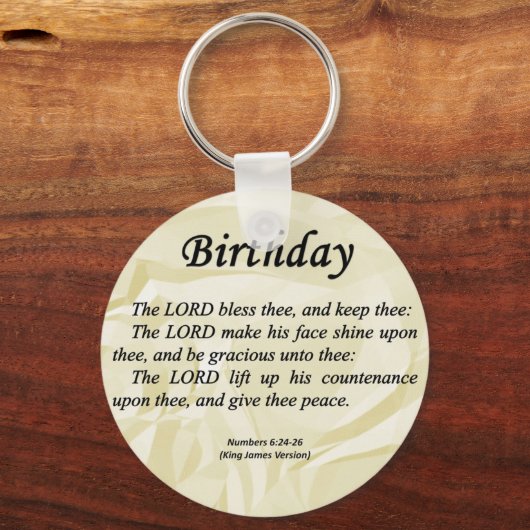 Geboortedatum: 6-24 sleutelhanger (Voorkant)