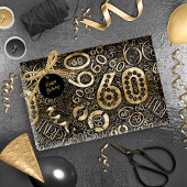 Geboortedatum Aantal Word Cloud 60 C ID270 Cadeaupapier