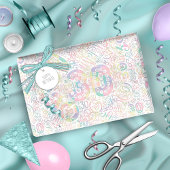 Geboortedatum Aantal Word Cloud Dertig A ID270 Cadeaupapier