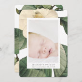 Geboortedatum: Antiek blauwe kaart geboortedatum (Voorkant / Achterkant)