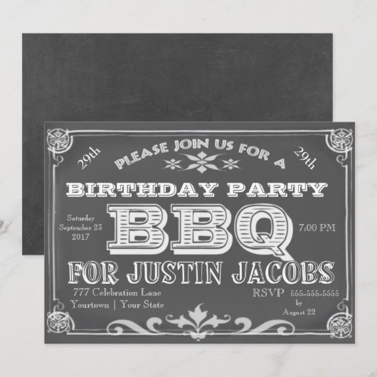 Geboortedatum: B Que Kaart (Voorkant / Achterkant)