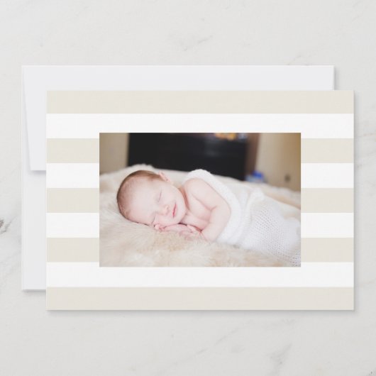 Geboortedatum bloemen land bloemen aankondiging (Achterkant)