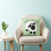 Geboortedatum Cartoon schapen Sierkussen (Stoel)