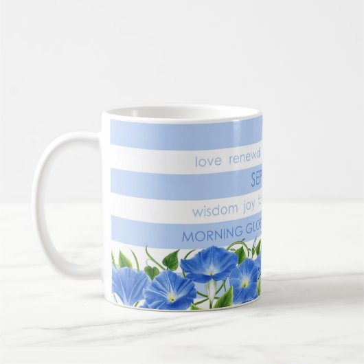 Geboortedatum en -Mok september Koffiemok (Links)