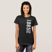 Geboortedatum en vintage 1985 t-shirt (Voorkant volledig)