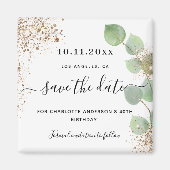 Geboortedatum: Eucalyptus gold met uitzondering va Magneet (Voorkant)