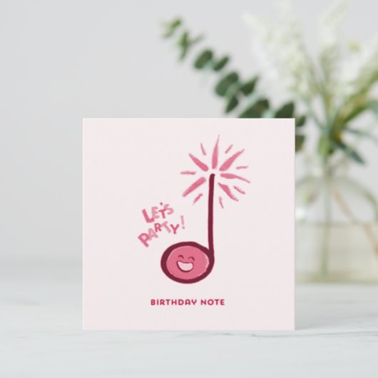 Geboortedatum: Feestdagenkaart (Staand voorkant)