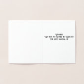 Geboortedatum: Folie Kaarten (Binnen)