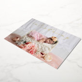 Geboortedatum: Folie Uitnodiging (Gedraaid)