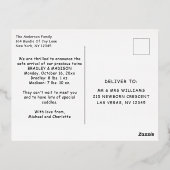 Geboortedatum Foto Briefkaart Womb Mates Folie (Achterkant)