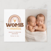 Geboortedatum Foto Briefkaart | Wombates (Voorkant)