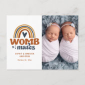 Geboortedatum Foto Briefkaart | Wombates (Voorkant)