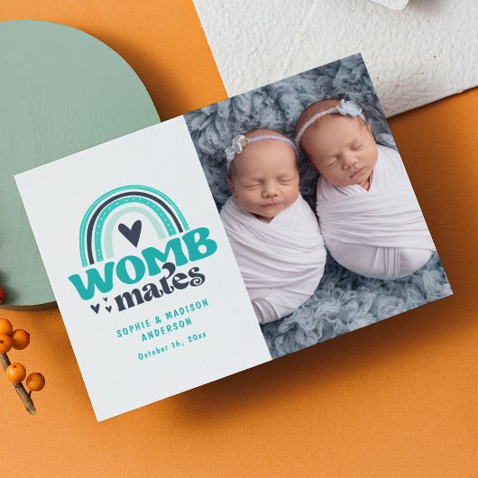 Geboortedatum Foto Briefkaart | Wombates