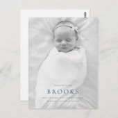 Geboortedatum: Fotobriefkaart Briefkaart (Voorkant / Achterkant)