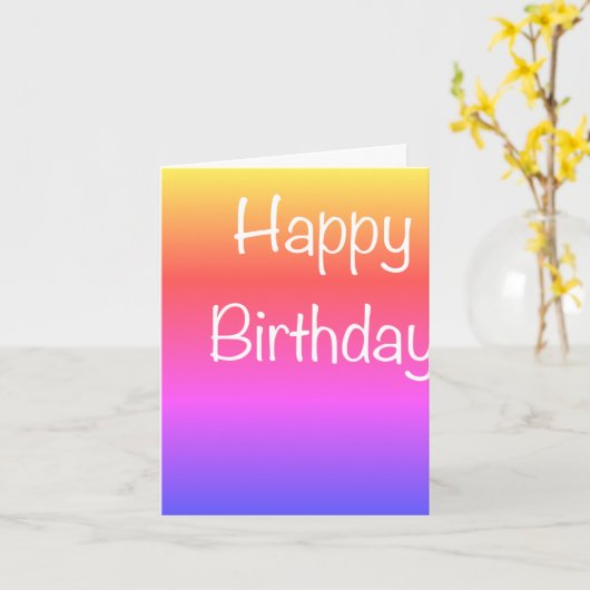 Geboortedatum: geboortekaart kaart (Gele Bloem)