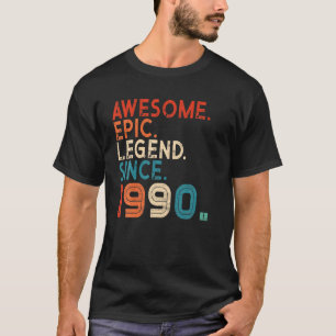 Geboortedatum: Geweldige epic Legend sinds 1990 32 T-shirt