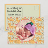 Geboortedatum: Happy Cats die slapen Briefkaart (Voorkant / Achterkant)