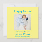 Geboortedatum: Happy Paast Photo Boy kaart (Voorkant)